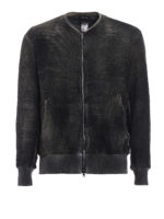 Bomber in maglia di cotone sfumato