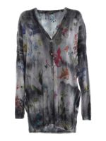 Cardigan in cashmere e seta