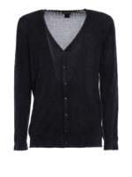 Cardigan destroyed cashmere e seta