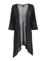 Cardigan over nero aperto davanti