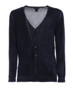 Cardigan sfumato in cashmere e seta