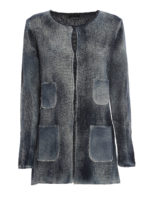 Giacca lunga girocollo