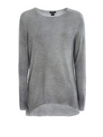 T-shirt reversibile in misto cashmere