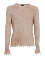 Maglione con dettagli destroyed