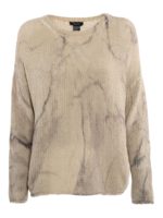Pullover in cotone marmorizzato