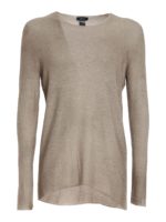 Maglia in cachemire e seta a punto rasato