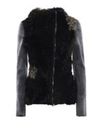 Giacca in misto cashmere e pelliccia