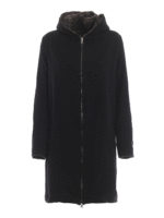 Cappotto reversibile in cashmere seta e lana