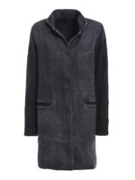 Cappotto in lana lavorata a maglia