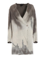 Cappotto in lino e cotone doppiopetto