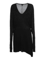 Abito longuette impreziosito