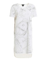 Abito in cotone con stampa ritratti