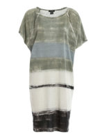 Abito in jersey di lino stampato