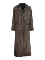 Cappotto in misto alpaca effetto stropicciato