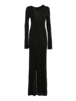 Abito maxi in cashmere e seta