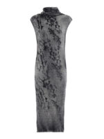 Abito maxi in cashmere seta punto corteccia