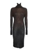 Abito a collo alto a costine