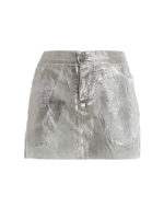 Minigonna in canapa con pizzo