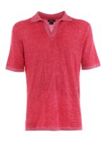 Polo a V in misto cashmere