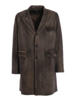 Cappotto in lana e cashmere infeltrito