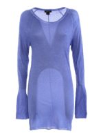 Vestito corto in cotone melange