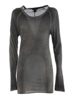 T-shirt a maniche lunghe in cotone