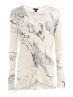 T-shirt effetto marmo