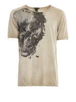 T-shirt in cotone con teschio