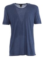 T-shirt girocollo in misto viscosa