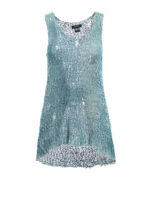 Canotta in maglia di seta con buchi