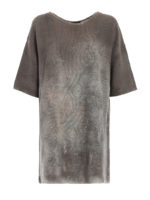 Tunica in misto lino color delfino