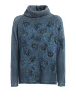 Sueter Con Cuello Alto - Azul Claro