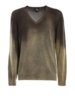 Pull slim in cashmere verniciato degrade