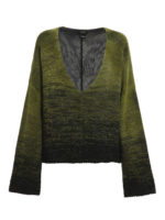 Maglione con maxi scollo a V