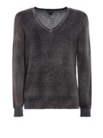 Maglia reversibile cashmere sfumato