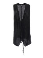 Gilet in misto lino effetto rovinato