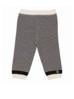 Pantaloni a righe in maglia di cotone