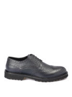 Brogue in vitello bottalato blu