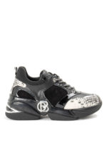 Sneakers con dettagli pitonati