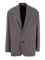 Giacca monopetto a quadri