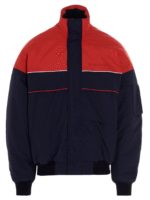 Bomber bicolor rosso e blu
