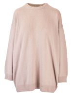 Maglione beige con logo sul retro