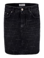 Minigonna con logo lettering