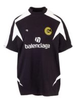 T-shirt da calcio logo nera