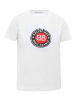 T-shirt con stampa logo rotonda