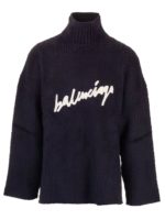 Maglione Scribble blu