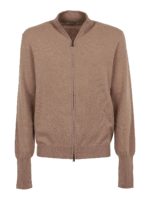Maglioncino in cashmere con zip