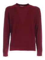 Pullover girocollo bordeaux