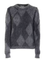 Pullover girocollo sui toni del grigio