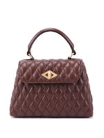 Borsa in pelle Diamond extra small trapuntata